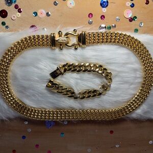 Elegant Gold-Tone Jewelry Set